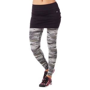 Zumba Fitness Smoke Treaded Skirt Leggings in Size Small